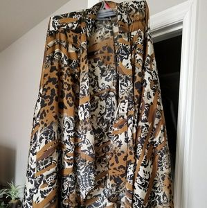 Catherine's 4x animal print cardigan